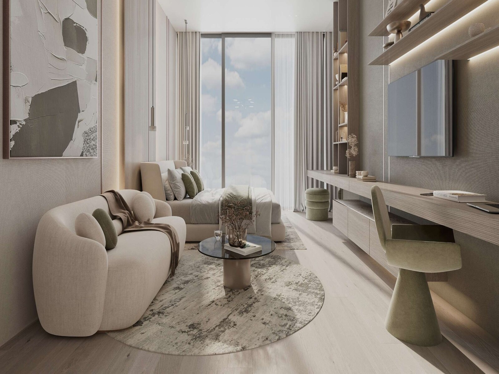 Furnished | Smart Home | High Floor | Open Garden View | Cove Edition 4 by Imtiaz