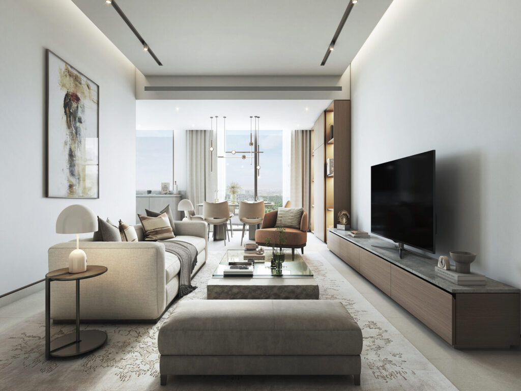 Lagoons & Meydan Racecourse View | High Floor | 340 Riverside Crescent