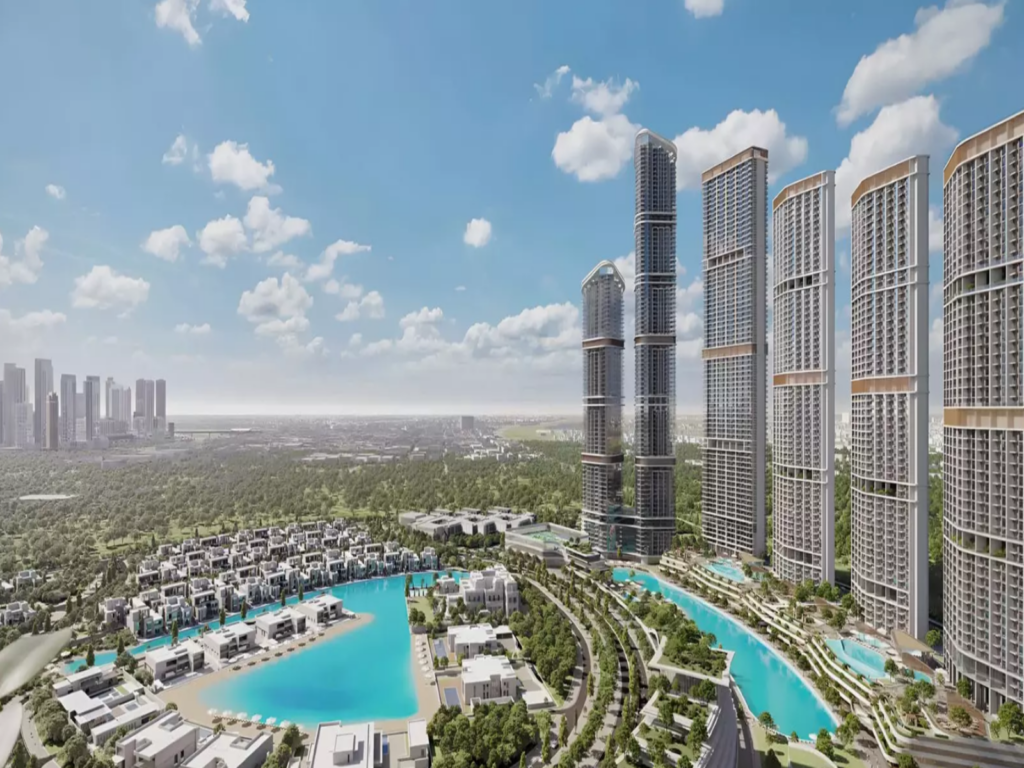 Lagoons & Meydan Racecourse View | High Floor | 340 Riverside Crescent