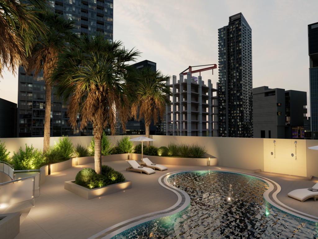 Luxury 1 BR | Corner Unit | Community View | Amaris Residence
